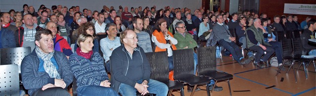 Gro war am Donnerstag das Interesse a...; frs Riegeler Baugebiet Breite III.   | Foto: Michael Haberer