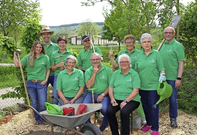 Das Vorstandsteam der Siedlergemeinsch...Donig und Vorsitzender Gerald Edinger.  | Foto: Melanie Edinger