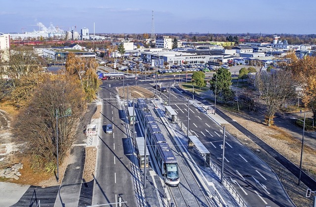 Die Haltestelle Hochschule/Lger, die ...stieg in die Tram genutzt werden kann.  | Foto: stadt