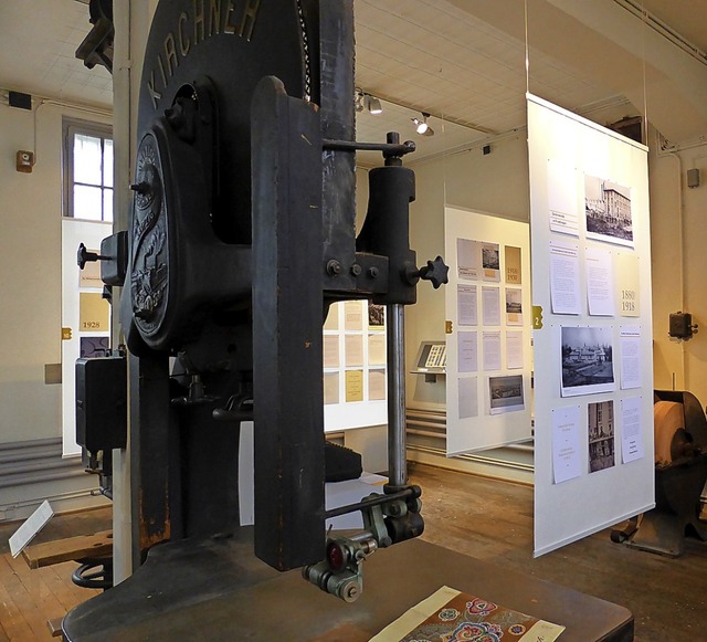 Die  Textilindustrie nach dem Ersten W...ng im Museum Weiler Textilgeschichte.   | Foto:  Fillisch