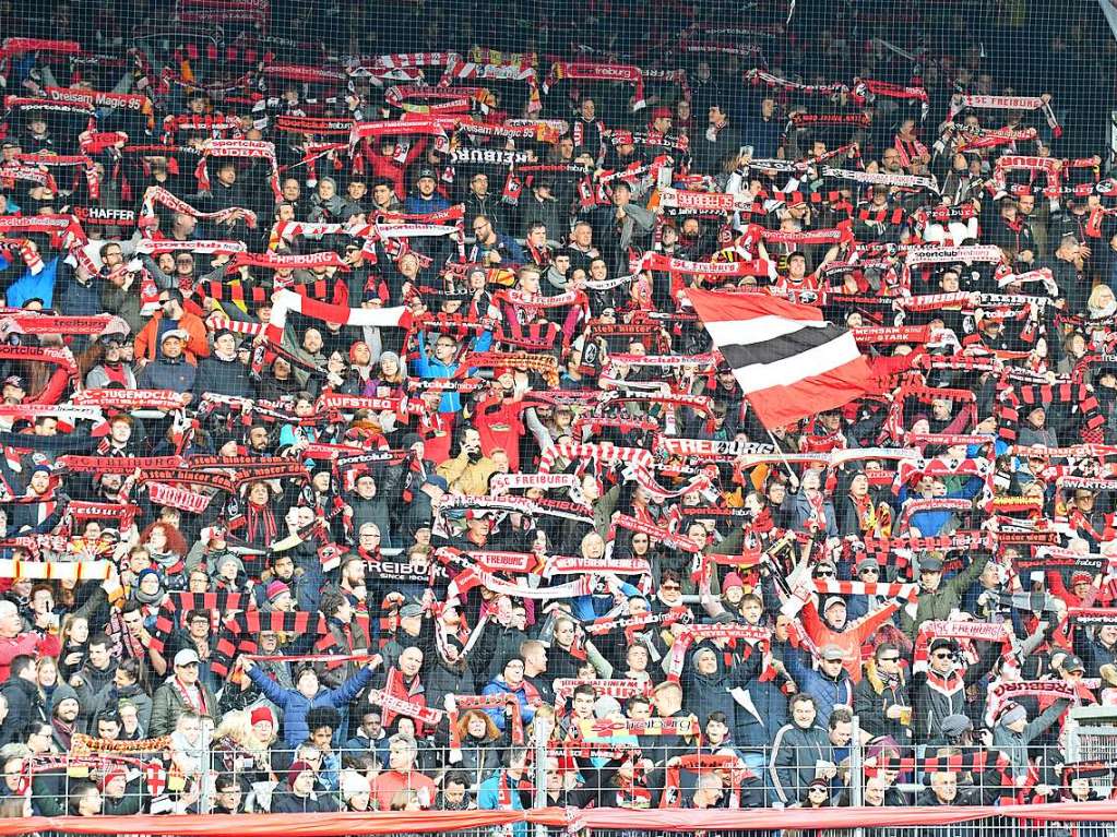 Auch gegen Bremen untersttzten zahlreiche Fans den SC Freiburg.