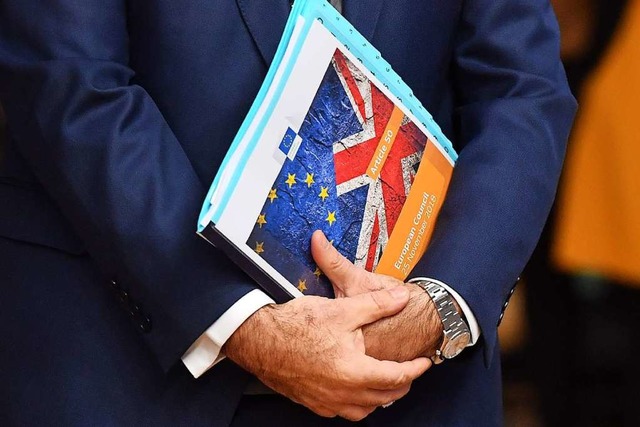 Neben dem Austrittsvertrag wurde auch ...r EU und Grobritannien verabschiedet.  | Foto: AFP
