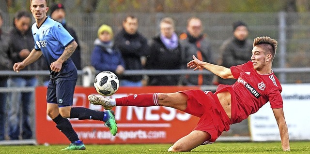 Auch Lukas Metzinger verpasste mit die... fr den Freiburger FC einen Treffer.   | Foto: Patrick Seeger