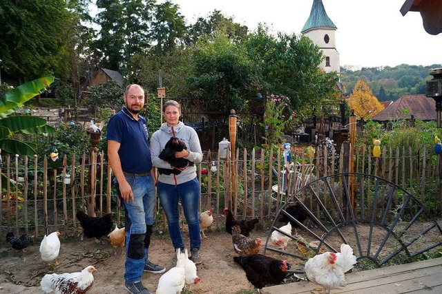 Patrick Ohme und Rebecca Benz (hier ei...es Zuhause im Raum Mllheim gefunden.   | Foto: Silke Hartenstein