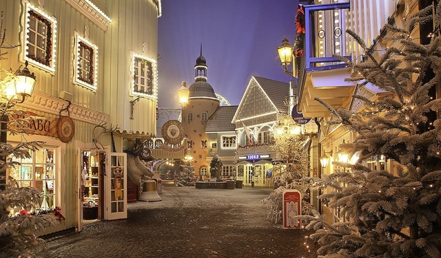 Der winterlich dekorierte skandinavisc... die Besucher wieder zugnglich sein.   | Foto: Martin Bildstein