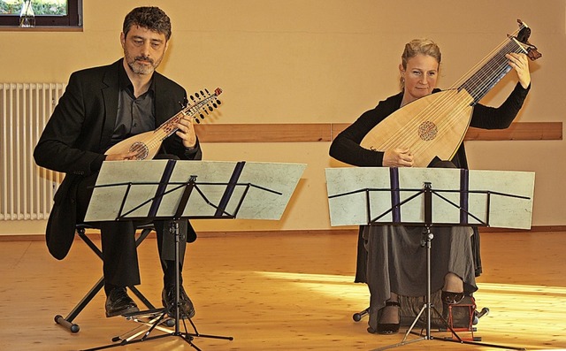 Das Duo Ahlert &amp; Schwab konzertierte in Waldkirch.   | Foto: Hildegard Karig