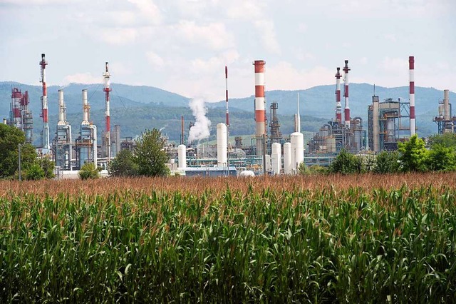 Das Chemieunternehmen Solvay an der de...e Mllverbrennungsanlage bauen lassen.  | Foto: Volker Mnch