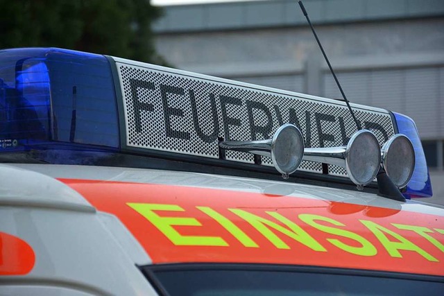 Die Weiler Feuerwehr musste am Montaga... des Autobahngrenzbergangs ausrcken.  | Foto: Hannes Lauber