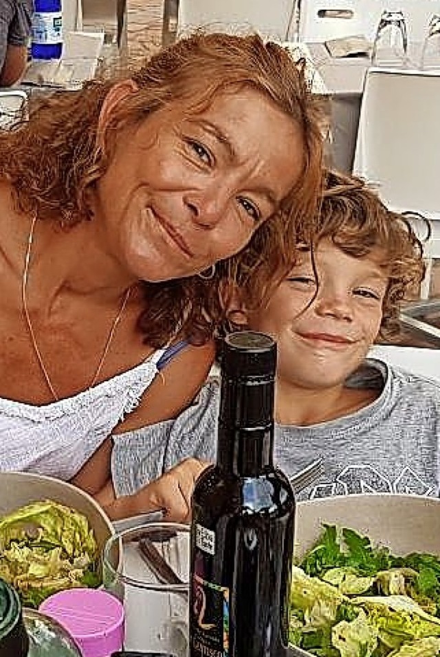 Mailo Strohmaier mit seiner Mutter Bianca   | Foto: privat