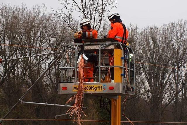 Elektrischer Ausbau der Kaiserstuhlbahn luft nach Plan