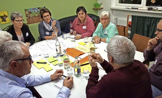 Die Ideen der lteren Einwohner waren ...r Senioren im Sternengarten gefragt.    | Foto: I. Hge