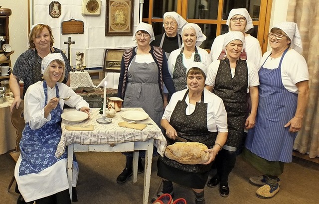 Das Leitungsteam der KFD-Kappel in der alten Bauernstube    | Foto: Rudi Rest