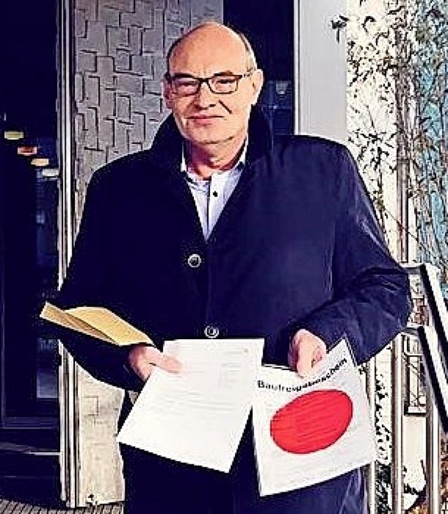 Andreas Thielemeier mit dem roten Punkt   | Foto: Cemagg