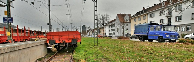 Die Stadt will an der Schwarzwaldstra... Gterbahnhof kein reines Wohngebiet.   | Foto: Barbara Ruda