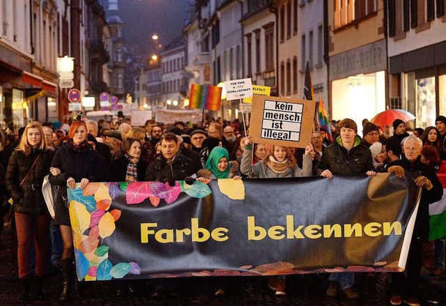 In Freiburg gibt es immer mehr Demonstrationen.  | Foto: dpa