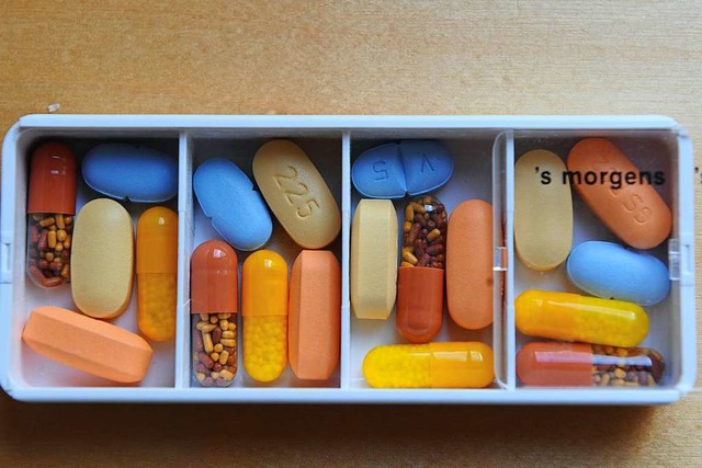Die tglichen Medikamente eines an HIV-erkanten Patienten (Archivbild).  | Foto: dpa