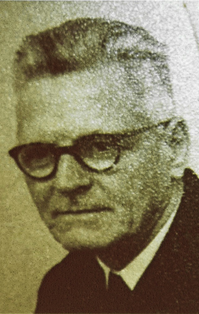 Pfarrer Eugen Gorenflo um 1957   | Foto: Archivbild: Maier
