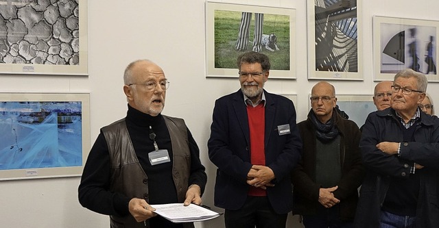 Ihr neues Domizil im Weiler Kesselhaus...s, neben Walter Taeschner) einfhrte.   | Foto: Roswitha Frey