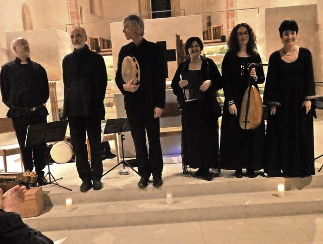 Das Ensemble fr frhe Musik, die  Fre...  die Herzen der Hrer in St. Cyriak.   | Foto: Bianca Flier