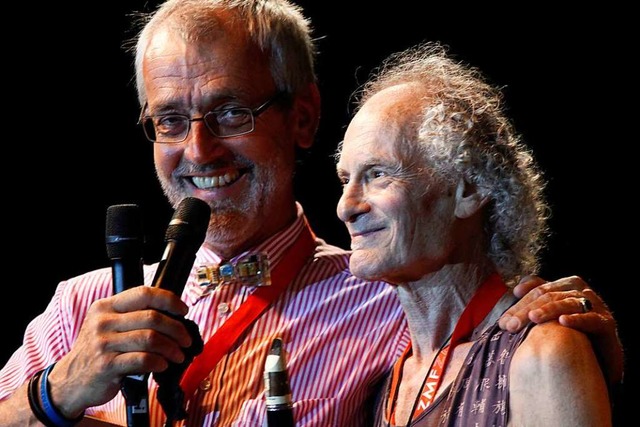 Perry Robinson (rechts) 2013 mit Alexander Heisler  | Foto: Wolfgang Grabherr