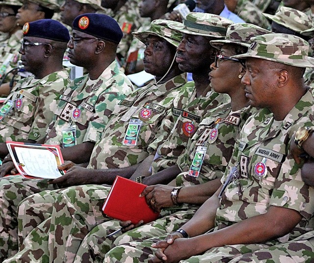 Nigerianisches Militr bei seiner Jahreskonferenz Ende November   | Foto: AFP