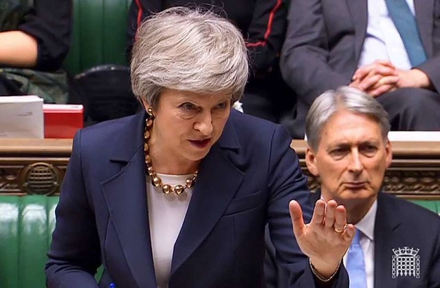Theresa May im Parlament  | Foto: AFP