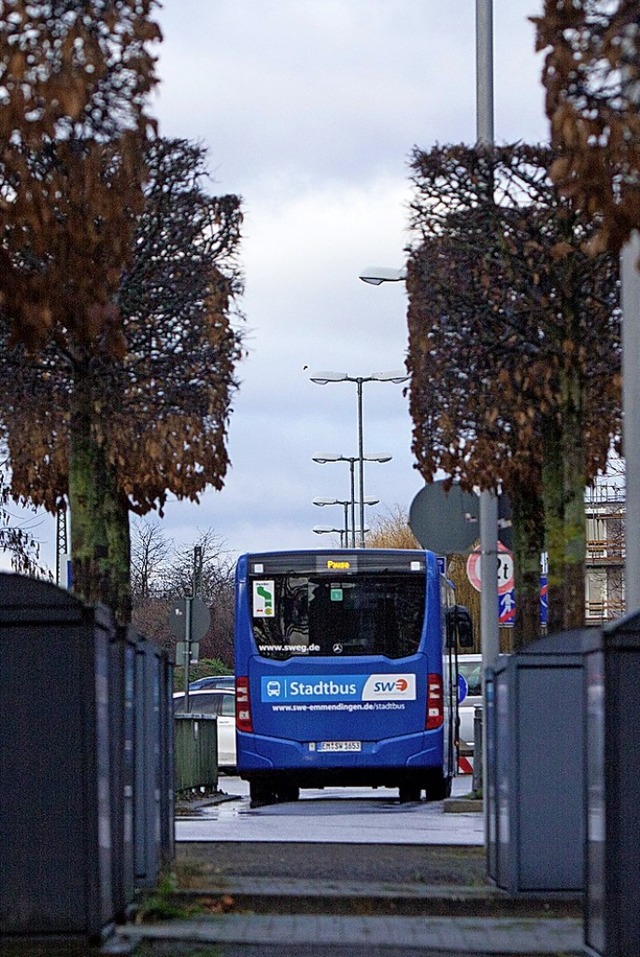 Stadtbusverkehr am Emmendinger Bahnhof.  | Foto: Patrik Mller