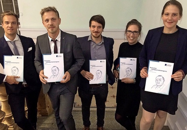 Sie nahmen den Lokaljournalistenpreis ...nn, Sophia Hesser und Anika Maldacker   | Foto: privat