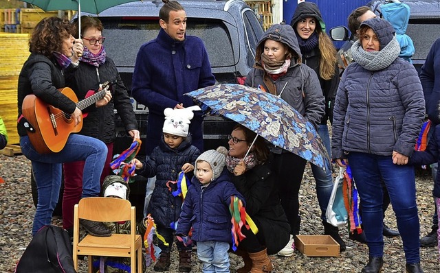 Die zuknftigen Nutzer der neuen Rume des Kindergartens.   | Foto: Sommer