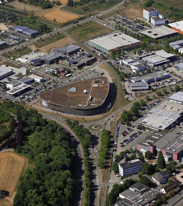 Der  interkommunale  Gewerbepark bleib...eil am Rhein und der Gemeinde Binzen.   | Foto: Erich MEYER