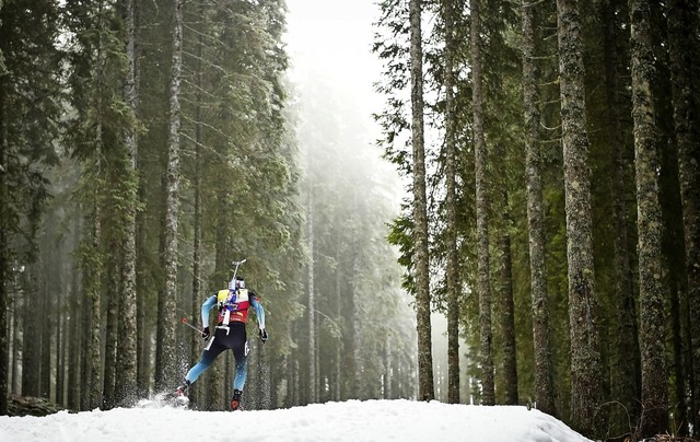 Allein gegen alle: Seriensieger Martin...de auf seinem Weg zum nchsten Triumph  | Foto: AFP