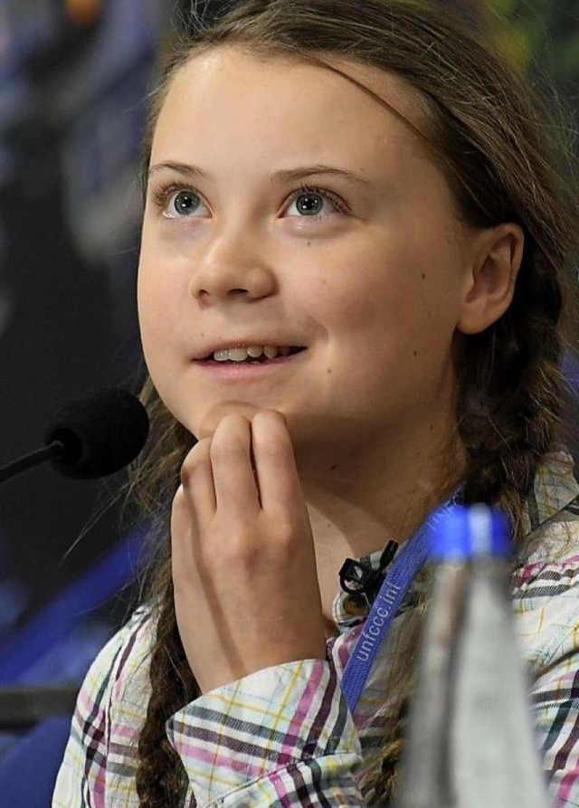 Greta Thunberg beim UN-Klimagipfel   | Foto: AFP