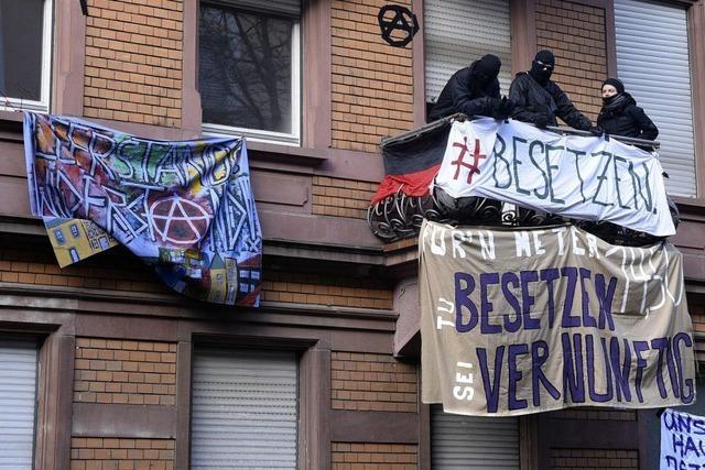 Haus in der Freiburger Guntramstrae besetzt