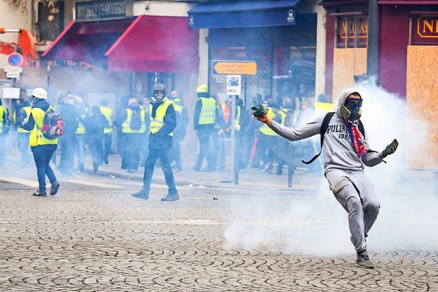 In Paris ist es zu neuen Protesten der &#8222;Gelbwesten&#8220; gekommen  | Foto: AFP