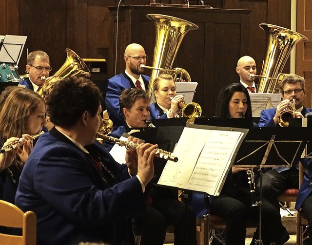 Der Musikverein Luttingen zeigte beim Kirchenkonzert sein Knnen.  | Foto: Susanne Schleinzer-Bilal