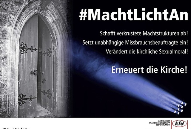 Das offizielle Plakat zur Aktion der K...ischen Frauengemeinschaft Deutschland.  | Foto: kfd