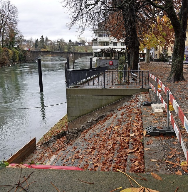 Im nchsten Jahr sollen in Rheinfelden... an der Schifflnde  vertieft werden.   | Foto: Valentin Zumsteg