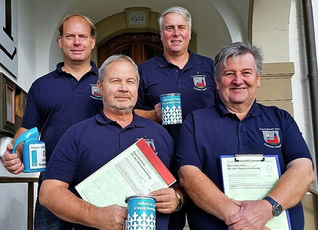 Das  Sammelteam der Kameradschaft ehem...Ltzler, Roland Berr, Harry Hohlfeld.   | Foto: Privat