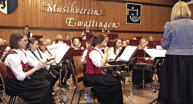 Der Musikverein Wutach (Bild) unter Di...kverein Lffingen musikalische Klasse.  | Foto: Marianne Rittner