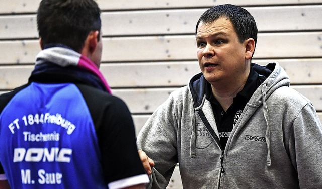 Zufrieden mit den Leistungen seiner Sp...4-Spielertrainer Konstantin Chepkasov   | Foto: Seeger