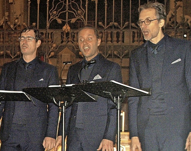Das Ensemble &#8222;Singer Pur&#8220; ...m im voll besetzten Dom zu St. Blasien  | Foto: Karin Stckl-Steinebrunner