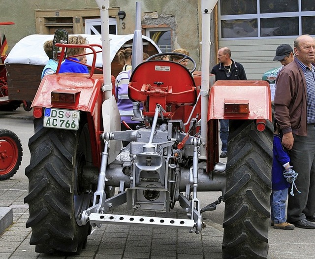 Beim Kramer-Treffen in Gutmadingen fah... noch ein altes DS-Kennzeichen haben.   | Foto: Paul Haug