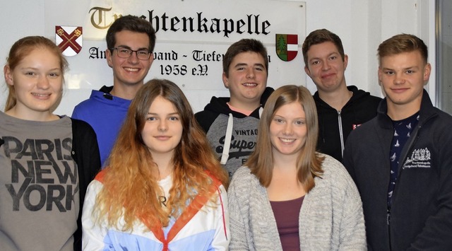 Der neue Vorstand der Jugendkapelle Am...tzger, Alex Baumgartner (von links).    | Foto: Jugendkapelle