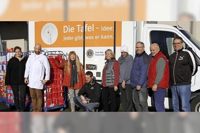 Waren im Wert von 4000 Euro fr die Tafel