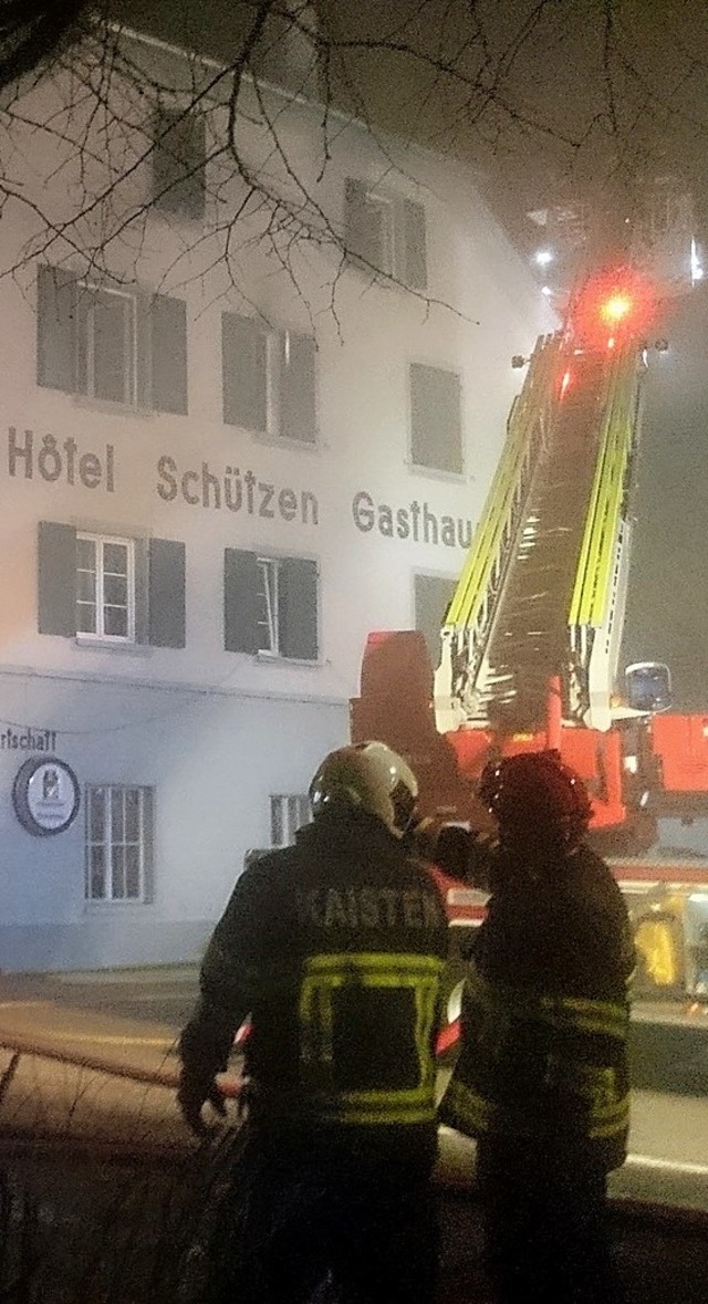 Bei dem Brand im Januar in Laufenburg/Schweiz gab es sieben Verletzte.  | Foto: Archivfoto: Winfried Dietsche