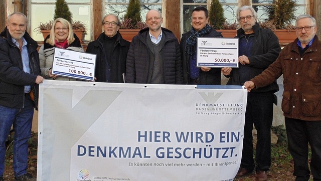 Bei der Scheckbergabe: Georg Bhler, ...baum und Ernst Duttlinger (von links)   | Foto: Michael Gottstein