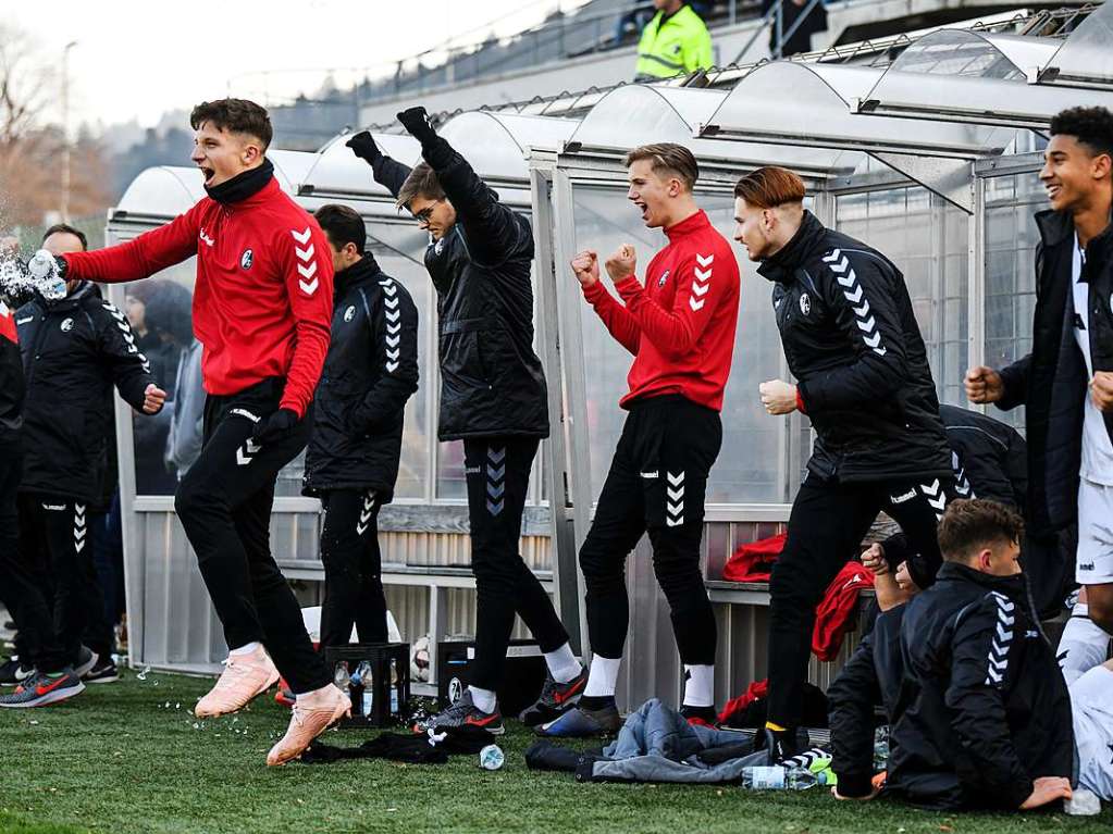 Jubel beim SC Freiburg.