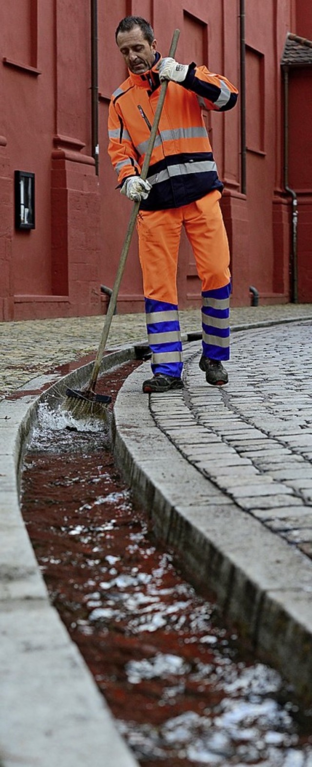 Die Sommerpause dauerte dieses Jahr zi...n die Freiburger Bchle wieder Wasser.  | Foto:  ingo schneider