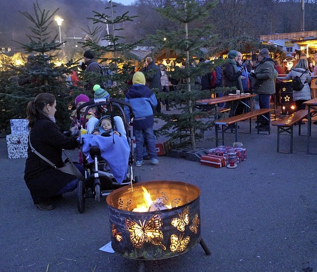 Feuer zum Anschauen, Feuer zum Schmied...t bot eine ganz besondere Atmosphre.   | Foto: Silke Hartenstein