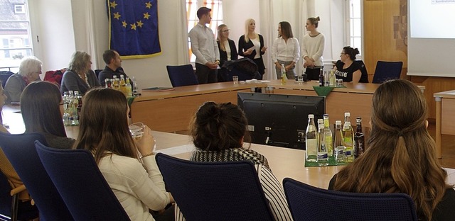 Studierende der Hochschule Kehl in der Ratssitzung   | Foto: Annika Sindlinger